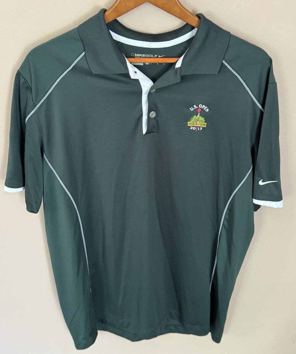 2013 U.S. Open Marion Nike Green Large Polo Golf Shirt & Hat
